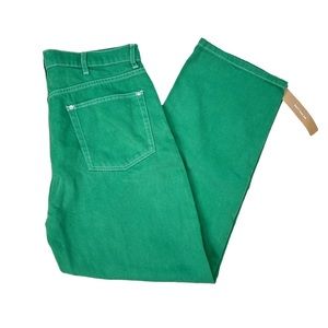 Reformation Cowboy High Rise Straight Jeans in Grass